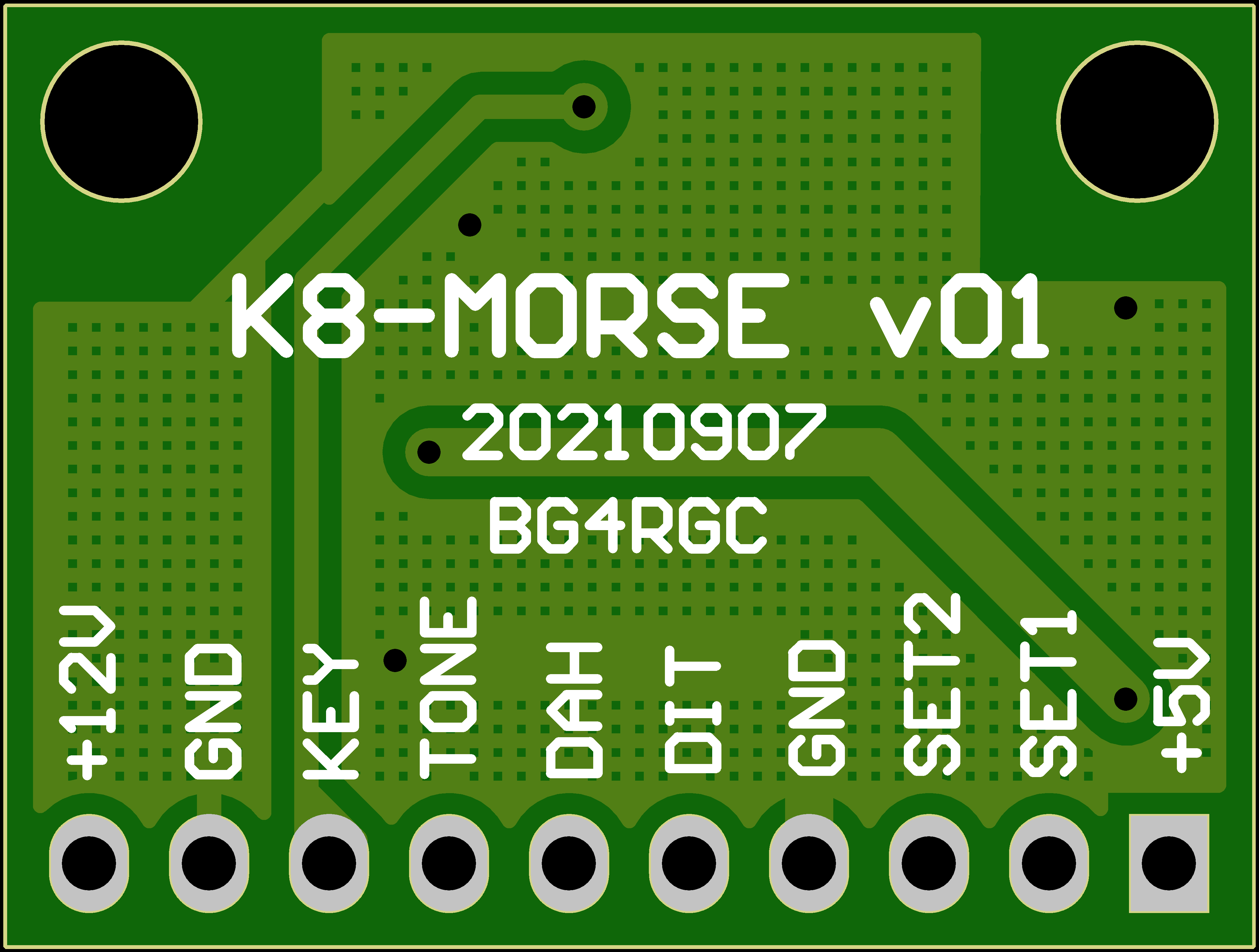 摩尔斯码CW自动键控制模块PCB设计原理图2