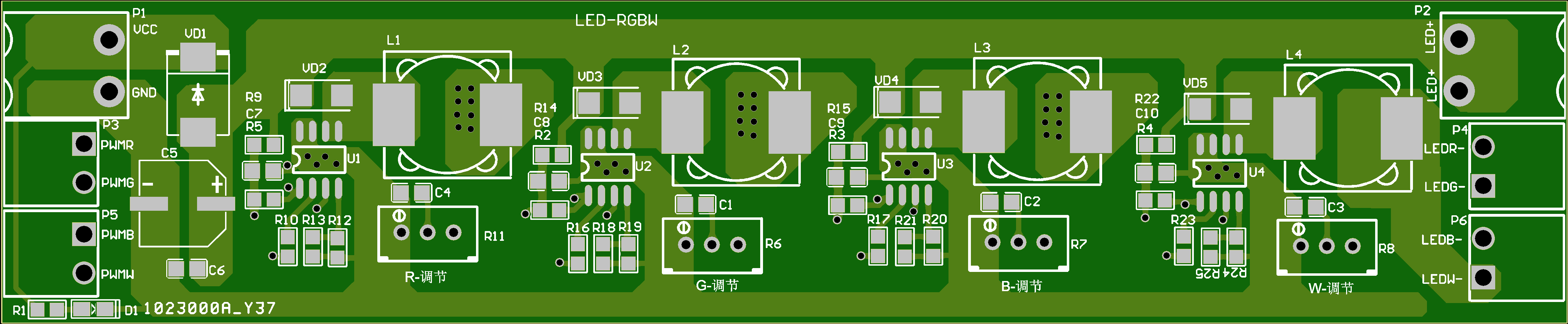 RGBW-LED恒流驱动模块PCB设计原理图1