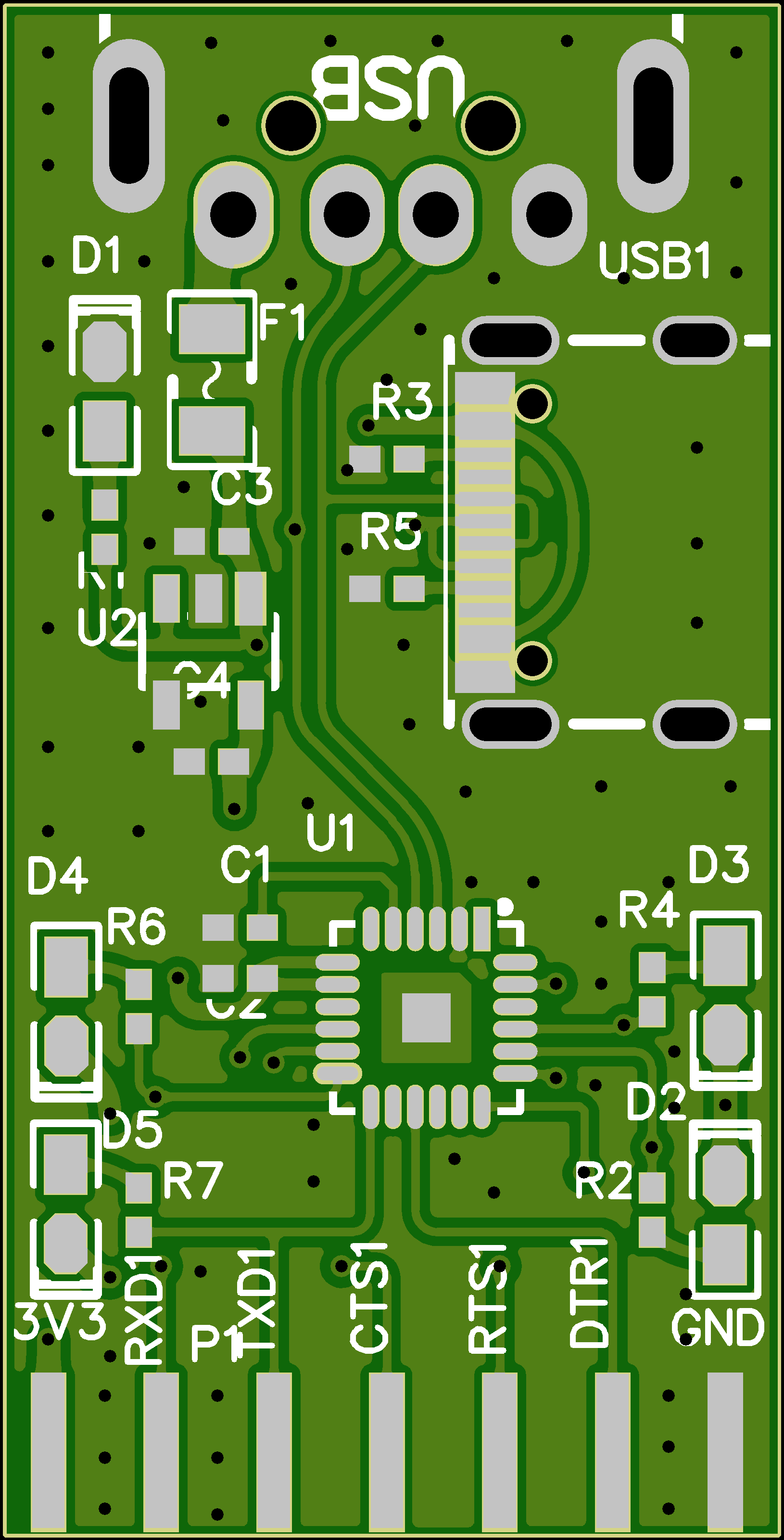 USB转双串口PCB设计原理图1
