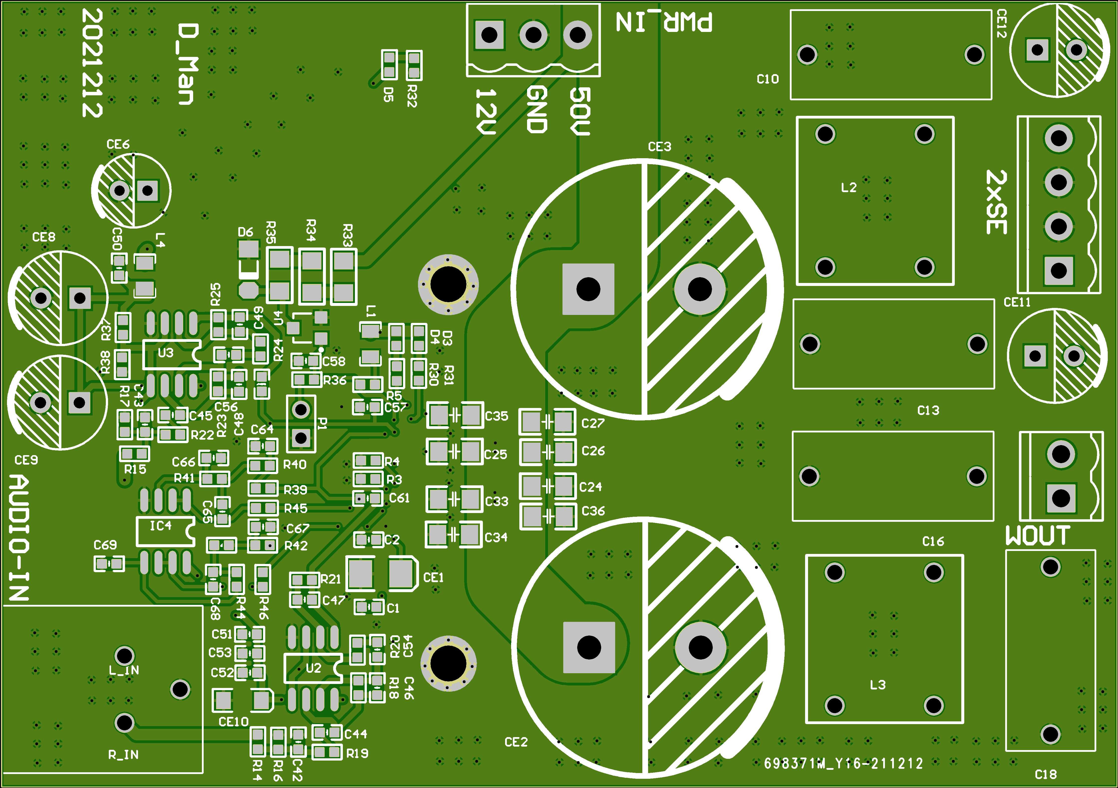 高保真2.1系统功率音频放大器PCB设计原理图1