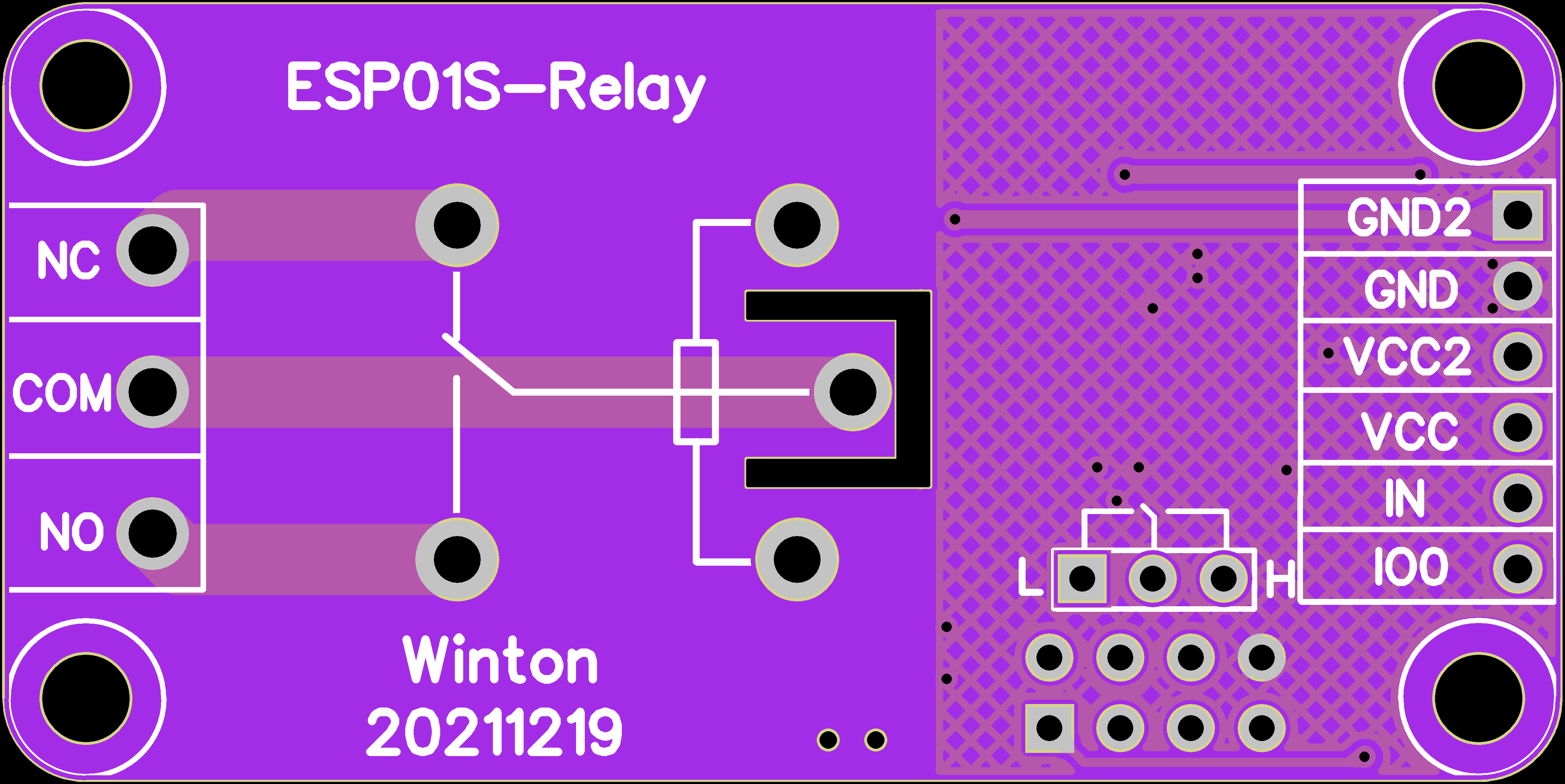 ESP01S-Relay 继电器PCB设计原理图2