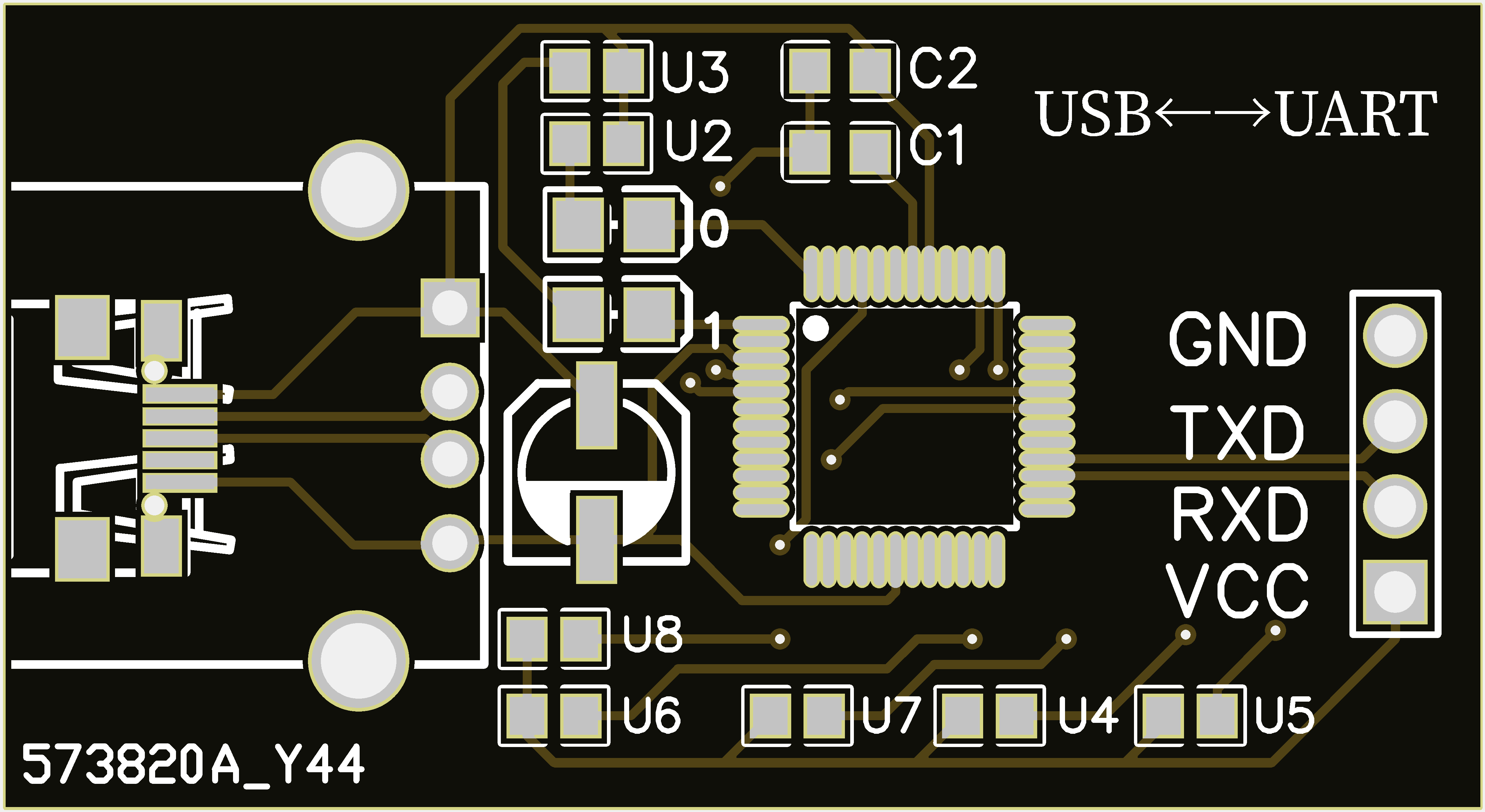 ch9350串口转USB host模块PCB设计原理图1