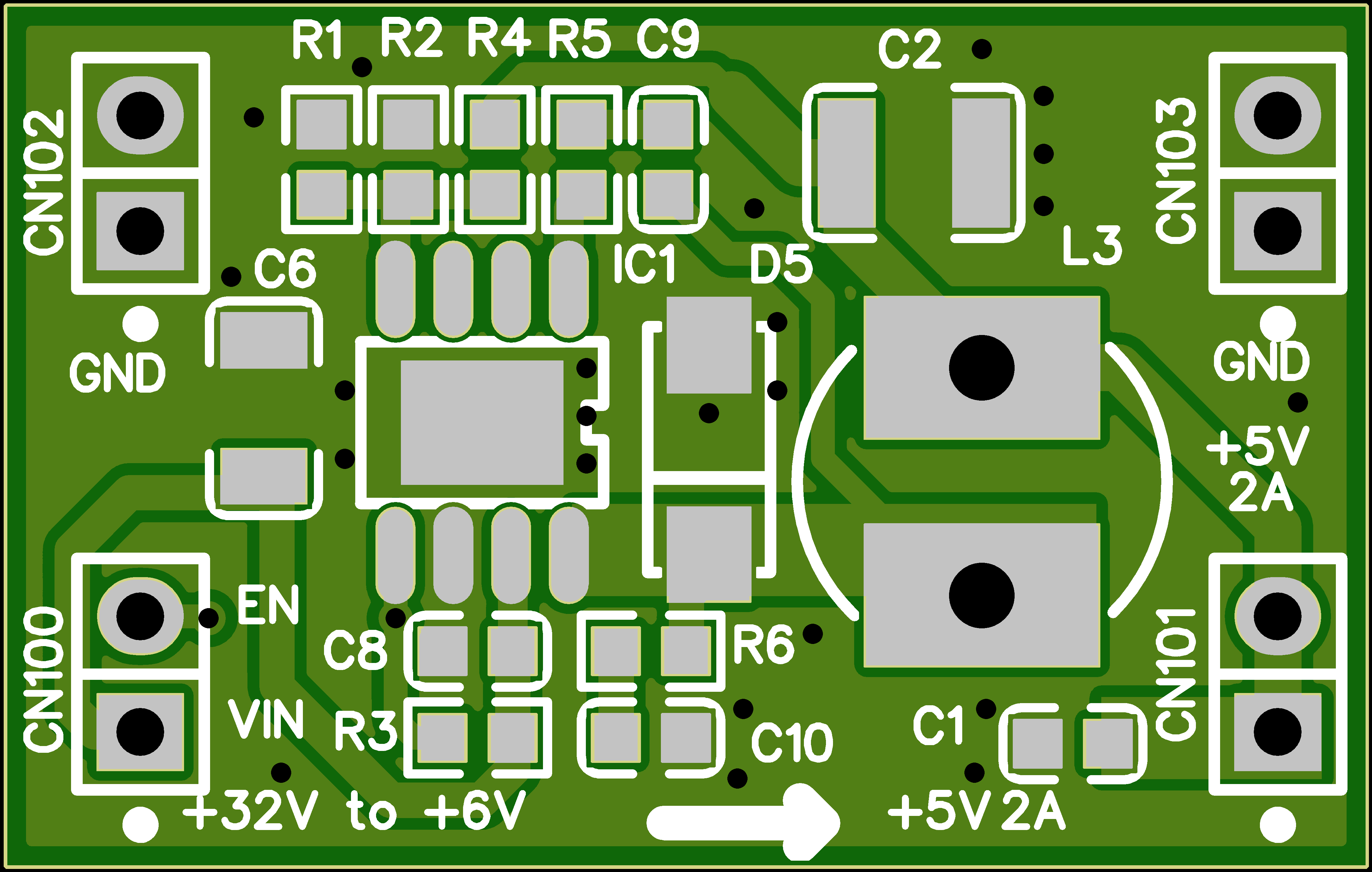 低杂讯+5V2A输出,电源转换模块PCB设计原理图1