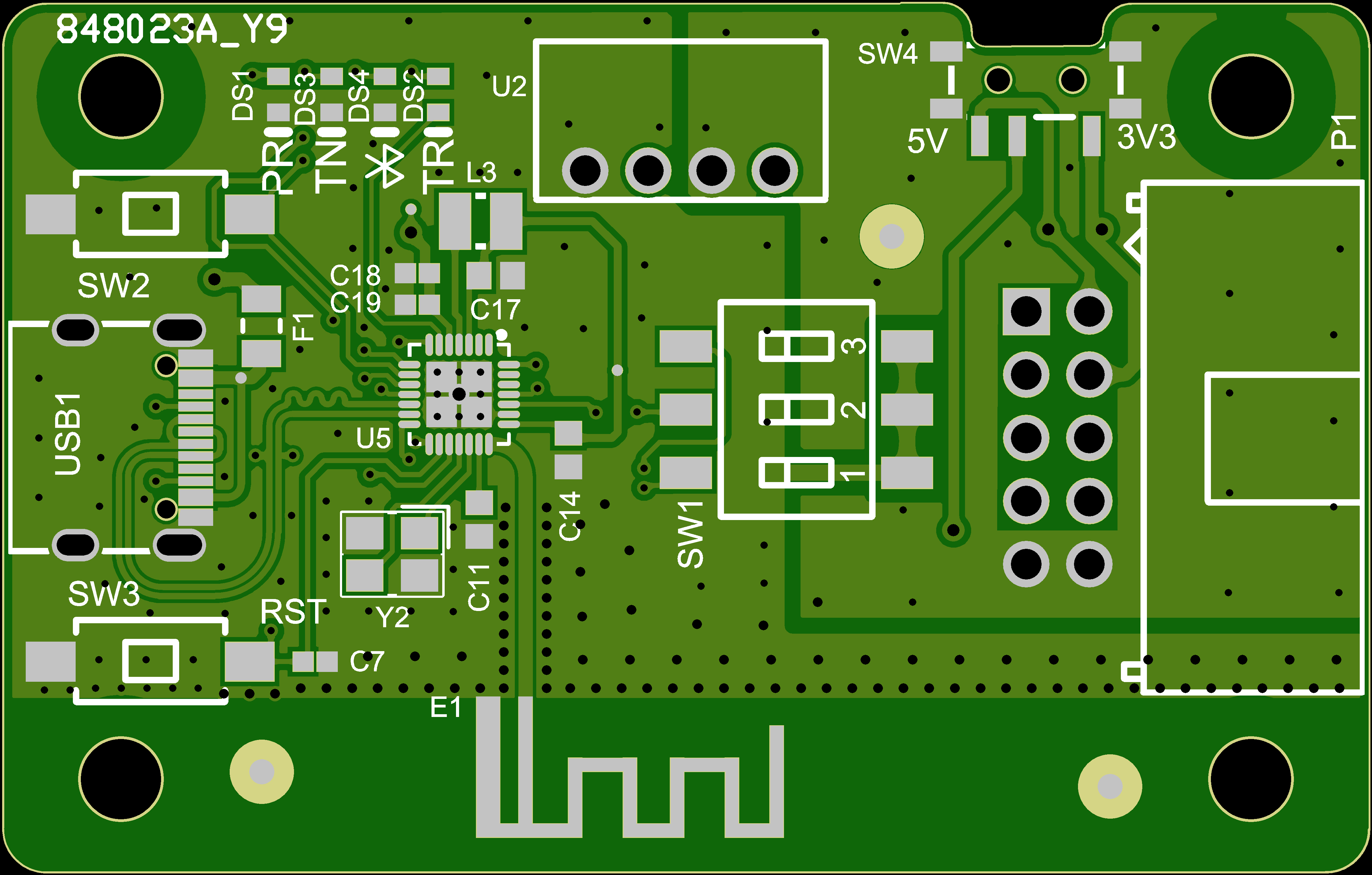 USB,UART,蓝牙隔离串口调试模块PCB设计原理图1