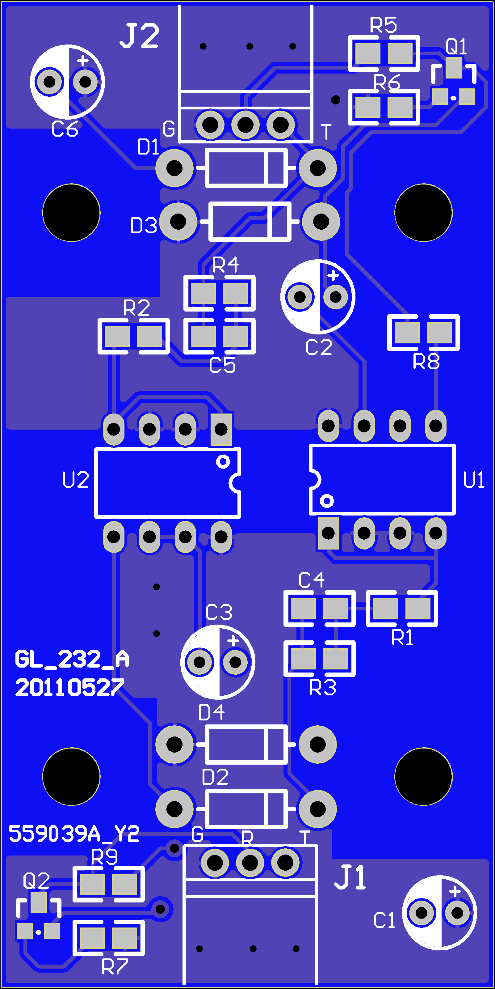 无源RS232隔离器PCB设计原理图1