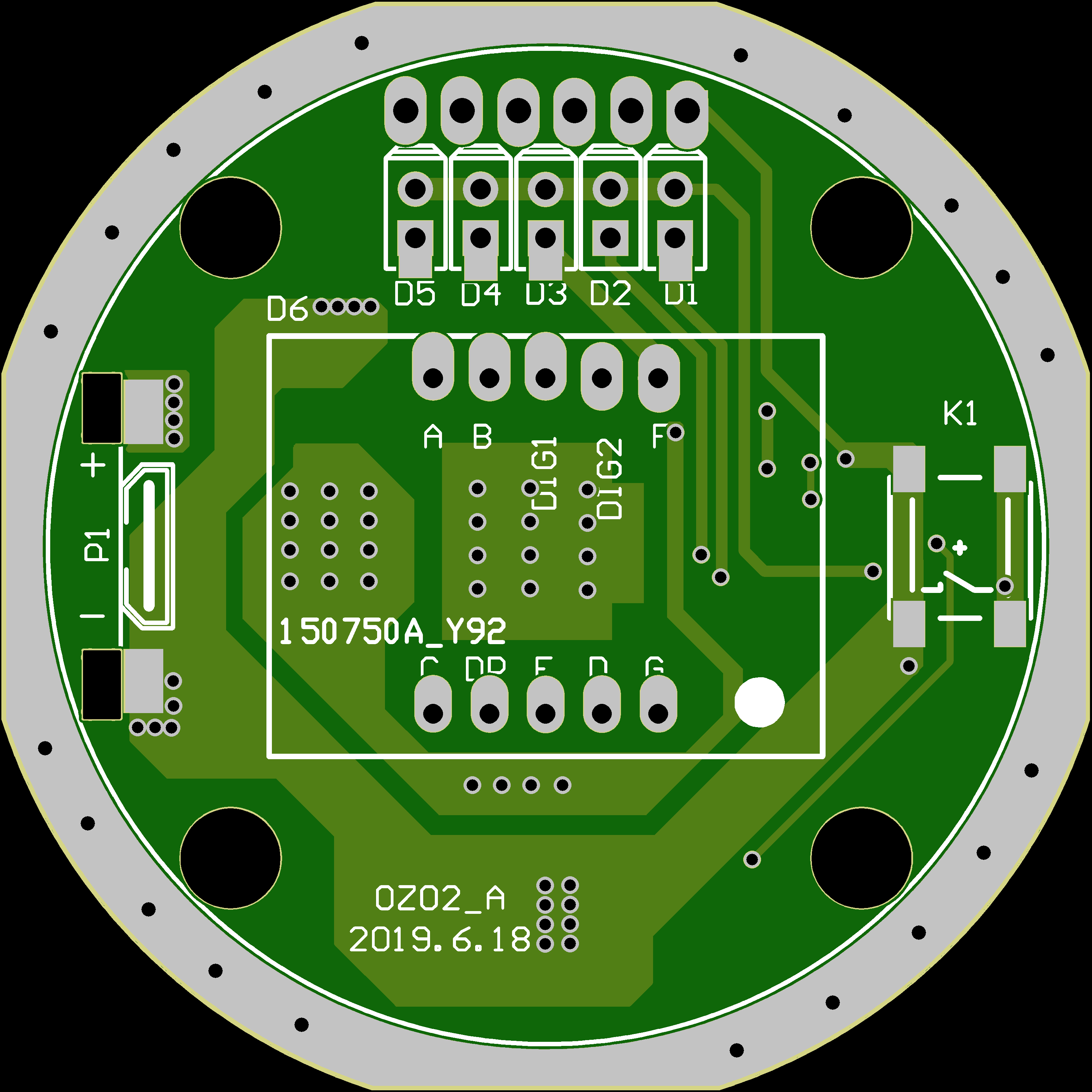 小功率多调光模式夜钓灯控制方案一主控板PCB设计原理图1
