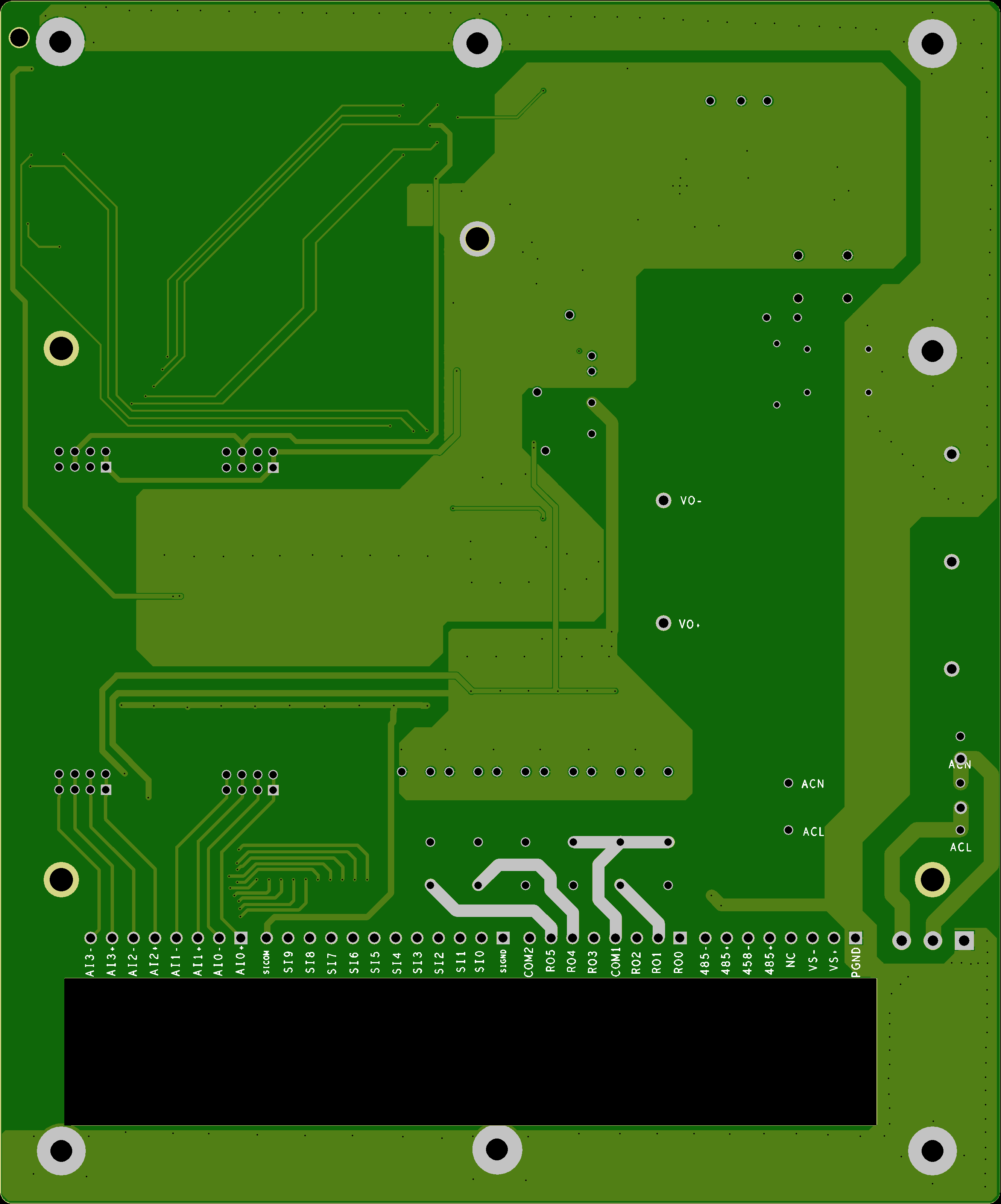 ModbusRTU多路输入输出--接口板PCB设计原理图2