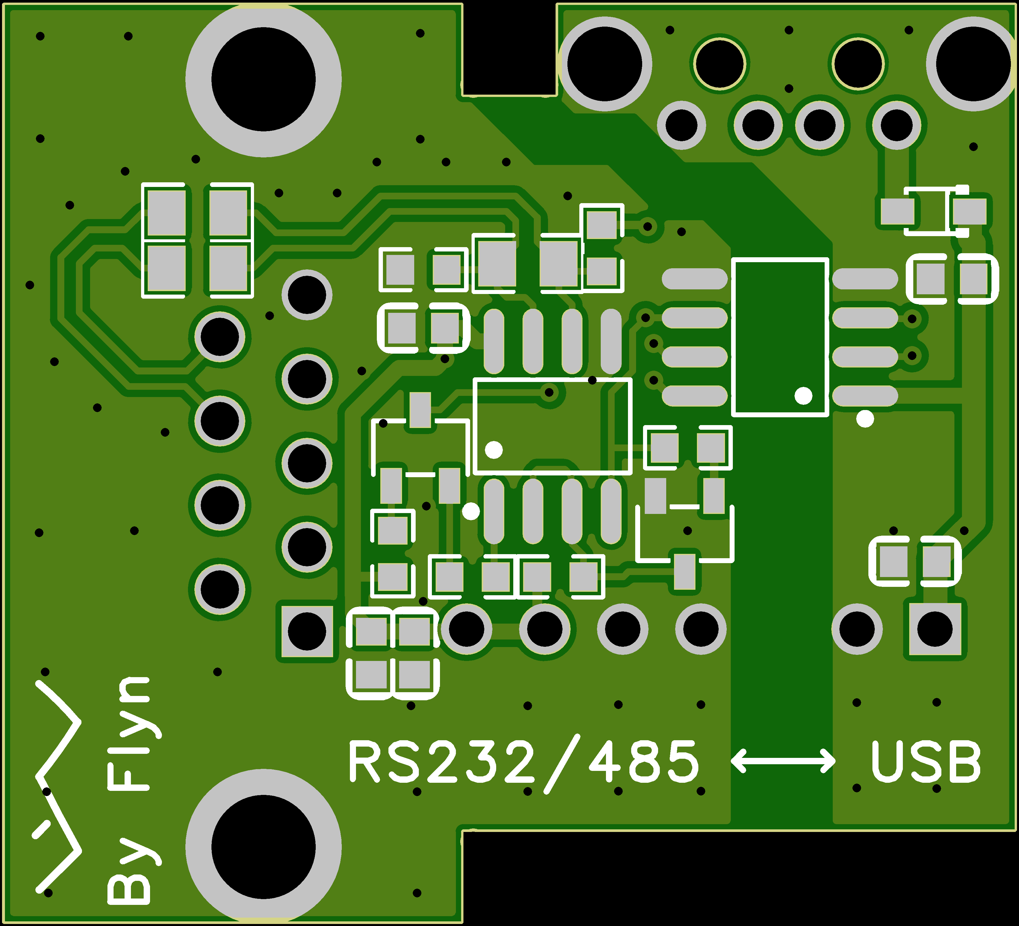 USB转RS232/485隔离版PCB设计原理图2
