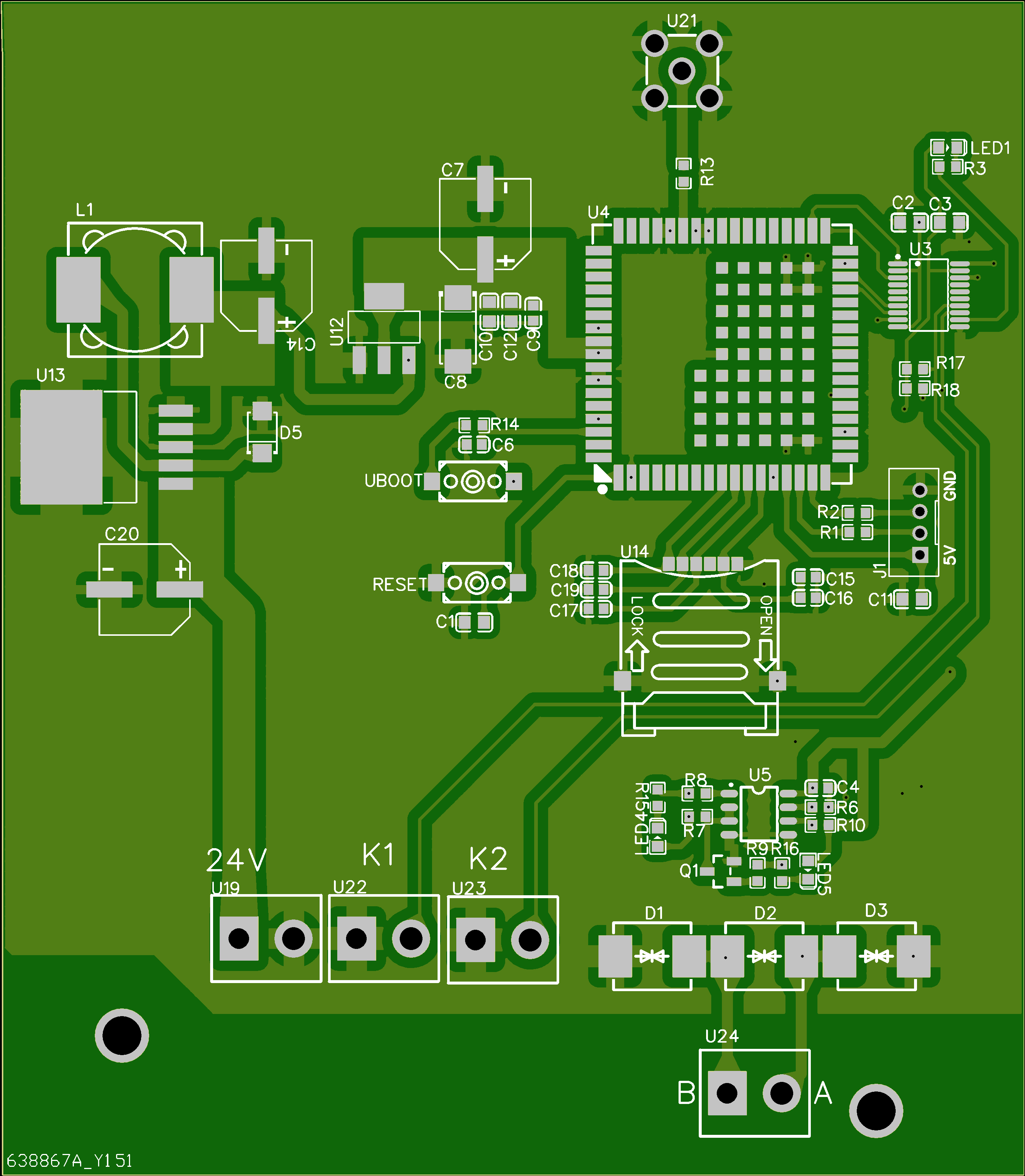 变频器远程控制板PCB设计原理图1